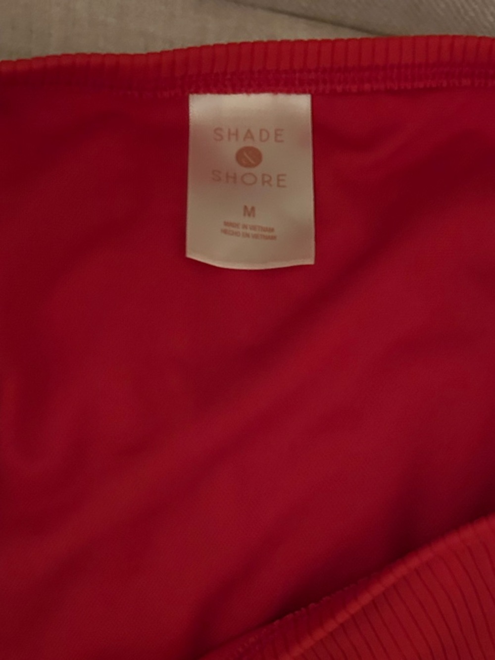 Shade & Shore (Target) High-Waist Ribbed Red Bikini Bottom - Picture 3 of 3